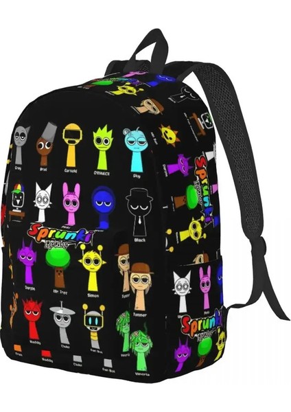 Beats Komik Sprunki Oyun Sırt Çantası Erkekler Kadınlar Genç Okul Iş Gündüz Çantası Inanılmaz Müzik Dizüstü Bilgisayar Omuz Çantası Hediye Color: 1/beden: Çocuklar Için (Yurt Dışından)