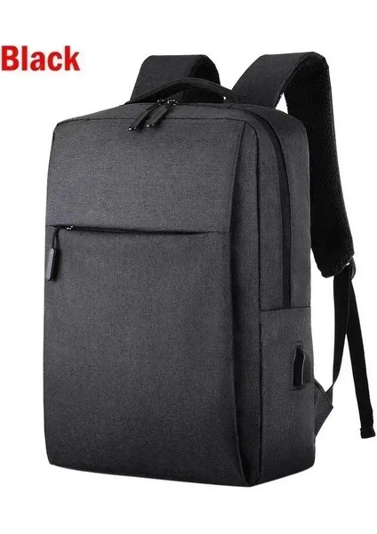 Moda Açık Yeni Dizüstü Bilgisayar USB Backpack Okul Çantası Sırt Çantası Rucksack Önleyici Hırsızlık Erkekler Backbag Seyahat Gün Çantaları Erkek Eğlence Backpackcolor: Siyah (Yurt Dışından)