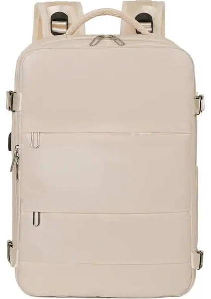 Seyahat Sırt Çantası Kadınlar Büyük Kapasite Su Geçirmez Bagaj Kayışı ile Günlük Daybal Çantası USB Şarj Portu Backpackscolor: Siyah (Yurt Dışından)