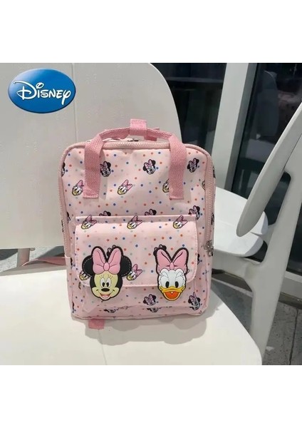 Disney Yeni Karikatür Mickey Sevimli Sırt Çantası Kadınlar Minnie Canvas School Bag Moda Büyük Kapasite Sırt Çantası Kızlar Mochilacolor: C18 25X18X10CM (Yurt Dışından)