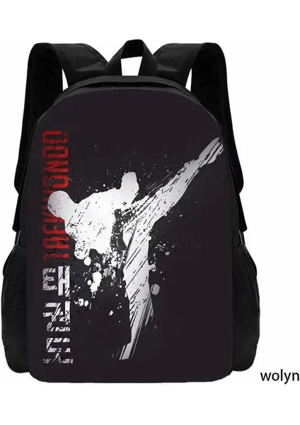 Judo Tasarım Sırt Çantası Taekwondo Çocuk Için Baskı Sırt Çantası, Karates ile Erkek Kızlar Için Okul Çantaları Baskı Moda Omuz Bagcolor: COLOR006/BOYUT: 15 Inç (Yurt Dışından)