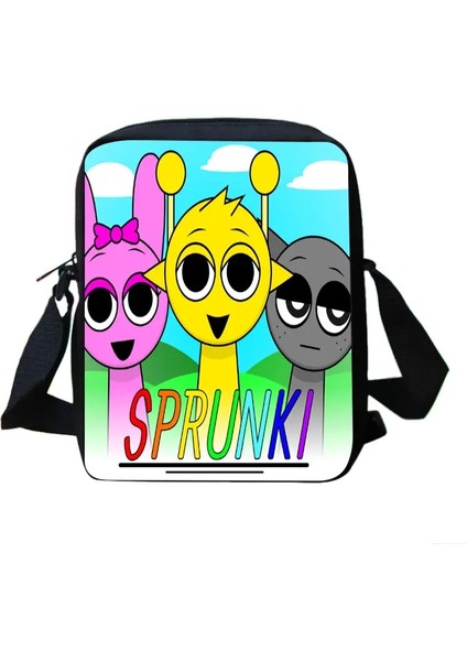 Erkek Kızlar Karikatür Anime Sprunki Baskılı Omuz Çantası Çocuklar Gündelik Tote Telefon Çantası Erkek Kadınlar Alışveriş Çantası En Iyi Doğum Günü Hediye Renk: 4 (Yurt Dışından)