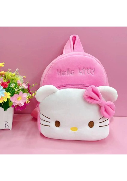 Sanrio Hello Kitty Melody Çocukların Sırt Çantası Karikatür Sevimli Peluş Bebek Anaokulu Kızlar Büyük Kapasite Hafif Okul Bagcolor: Pnik (Yurt Dışından)