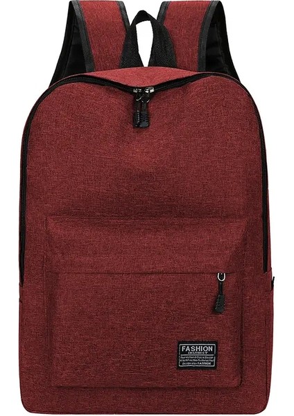 15 Inç Çok Yönlü Sırt Çantası Moda Yıkanabilir Oxford Bez Bilgisayar Çantası Siyah Gri Mavi Kırmızı Okul Öğrenci Sırt Çantası Unisexcolor: Siyah (Yurt Dışından)