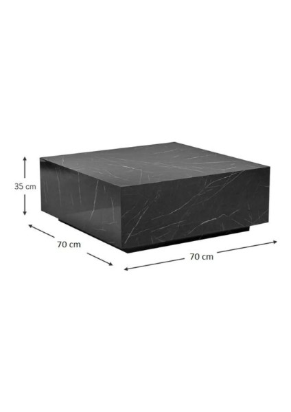 Most Lignum Ahşap Görünümlü Mat Siyah Orta Sehpa 80X80 Cm. (Evinize Teslim) indirimleri