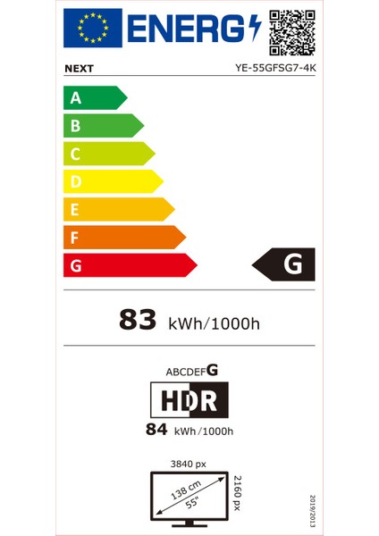 YE-55GFSG7 55" 139 Ekran Uydu Alıcılı 4K Ultra HD Smart Andorid TV