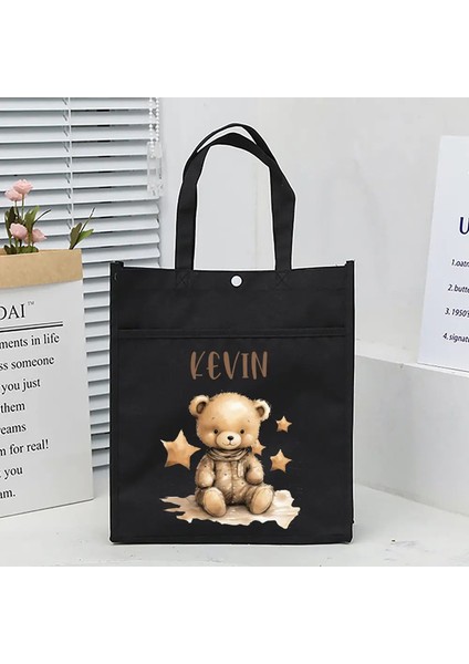 Kişiselleştirilmiş Çocuk Kütüphanesi Tote Çanta Ev Okulu Sevimli Özel Isim Okuma Kitapları Çanta Çocuklar Için Okul Çantası Günü Hediyeleri Renk: A05 (Yurt Dışından)