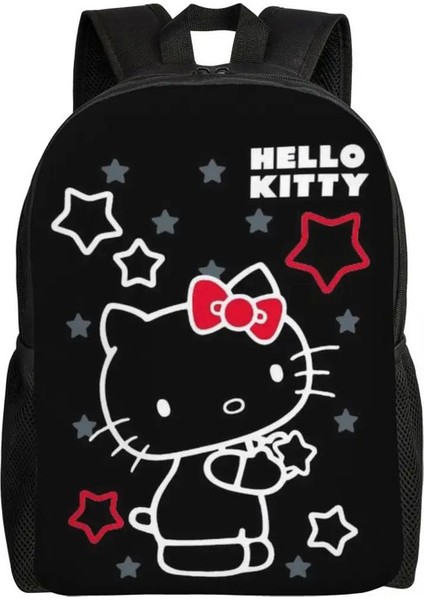 Özel Hello Kitty Sırt Çantaları Erkekler Kadınlar Su Geçirmez Kolej Okulu Sanrio Kitty Beyaz Çanta Baskı Bookbagscolor: 1/boyut: 16 Inç (Yurt Dışından)