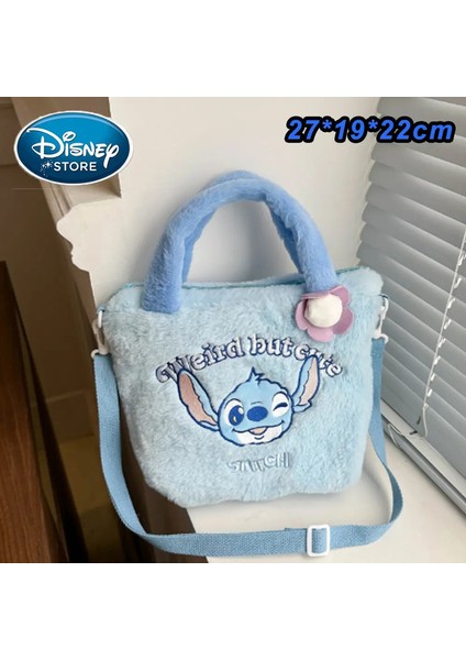 Yeni Disney Peluş Sırt Çantası Ins Japon Mavi Dikiş Komik Karikatür Büyük Kapasiteli Öğrenci Sırt Çantası Anaokulu Çantası Çocuk Hediye Rolor: Dikiş Çantası 17 (Yurt Dışından)