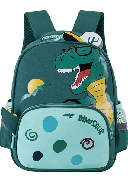 Anaokulu Okul Çantası Karikatür Dinozor Bebek Erkekler Sırt Çantaları Okul Öncesi Çocuklar Için Satchel 2-6 Yıl Sevimli Okul Çantası Mochila Escolarcolor: Yeşil (Yurt Dışından)