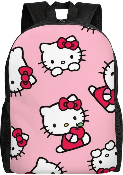 Özel Hello Kitty Sırt Çantaları Erkekler Kadınlar Su Geçirmez Kolej Okulu Sanrio Kitty Beyaz Çanta Baskı Kitap Çantaları Renk: 6/boyut: 16 Inç (Yurt Dışından)