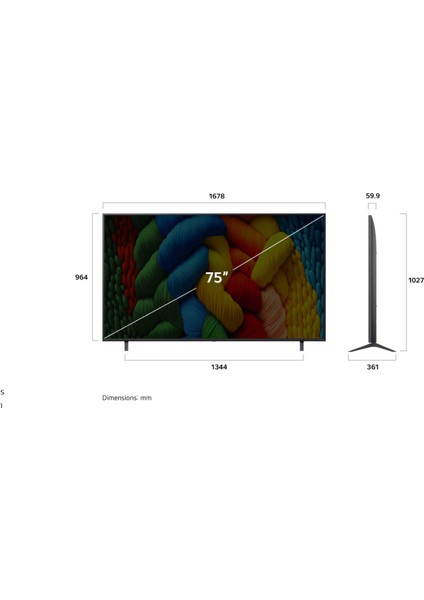 75NANO80A6B 75'' 191 Ekran Uydu Alıcılı 4K Ultra HD Smart webOS Nanocell TV fırsatları