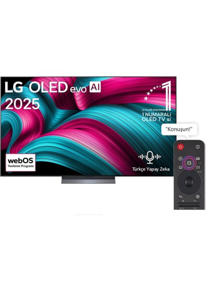 OLED55C54LA 55'' 139 Ekran Uydu Alıcılı 4K Ultra HD webOS OLED evo TV