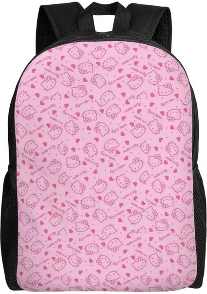 Özel Hello Kitty Sırt Çantaları Erkekler Kadınlar Su Geçirmez Kolej Okulu Sanrio Kitty Beyaz Çanta Baskı Kitap Çantaları Renk: 4/boyut: 16 Inç (Yurt Dışından)