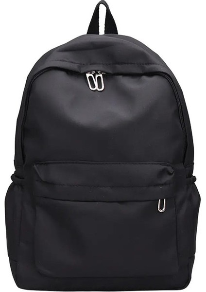 Basit Öğrenci Sırt Çantaları Kişiselleştirilmiş Adı Naylon Büyük Kapasiteli Dış Mekan Kızların Sırt Çantaları Özel Işlemeli Düz Renk Sırt Çantası Renk: Siyah/boyut: Ad Yok (Yurt Dışından)