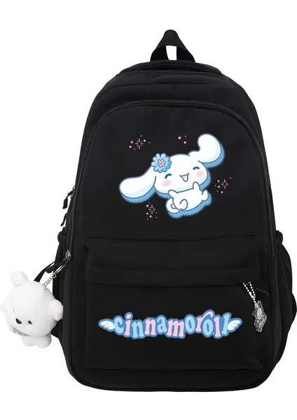 Cinnamoroll Kadın Erkekler Yüksek Kapasiteli Su Geçirmez Kolej Sırt Çantası Dizüstü Bilgisayar Çantaları Erkek Kızlar Seyahat Kitap Çantası Serin Renk: 004 (Yurt Dışından)