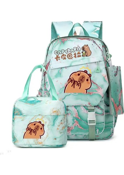 Yeni Capya Mochila Kids Sırt Çantası Çocuk Okul Çantaları Genç Kızlar Dizüstü Bilgisayar Arka Paket Kadınlar Seyahat Çağap Çekçisi: Yeşil (Yurt Dışından)