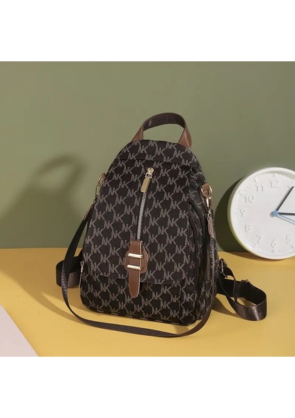 Üst Düzey Doku, Iyi Görünümlü, Basılı, Renk Bloke Edici, Çift Omuzlu Çanta, Yeni Gündelik, Büyük Kapasite, Işe Gidip Gelme, Seyahat Çantası, Renk: Çikolata (Yurt Dışından)