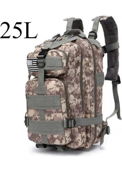 25L/50L Taktik Sırt Çantası Molle Çanta Açık Çantalar Yürüyüş Kampı Için Sırt Çantası Trekking Avcılık Balıkçı Spor Çantaları Backpackscolor: ACU-25L (Yurt Dışından)
