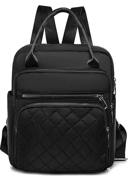 Kadınlar Sırt Çantası Seyahat Sıradan Su Geçirmez Kadın Omuz Çantaları Kadın Büyük Kapasite Oxford Rucksack Siyah Çanta Gündelik Ruckcolor: Mor (Yurt Dışından)