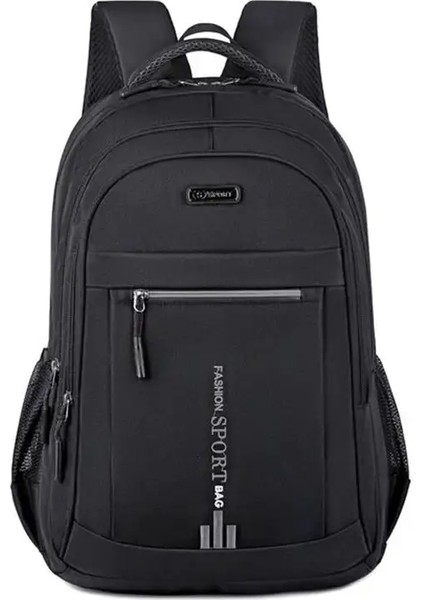 Sırt Çantası Erkek Kadınlar Oxford Bezi Sırt Çantası Yüksek Kapasite Ortaokul Öğrenci Schoolbag Erkekler Seyahat Backpackcolor: Siyah (Yurt Dışından)