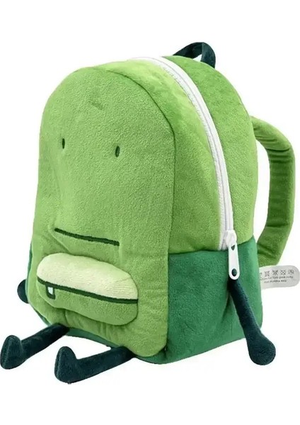 Moda Kadın Karikatür Omuzları Çanta Çocuklar Erkekler Baskı Makyaj Çantası Sevimli Peluş Çanta Tatil Yüksek Kapasiteli Eğlence Bagcolor: Yeşil (Yurt Dışından)
