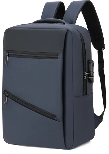 Erkekler Hırsızlığı Anti Dizüstü Bilgisayar Sırt Çantası, Seyahat Büyük Kapasiteli Iş Çantası Omuz Çantası, Iş Için Mükemmel, Seyahat, Işe Gidip Gelme Renk: Mavi (Yurt Dışından)
