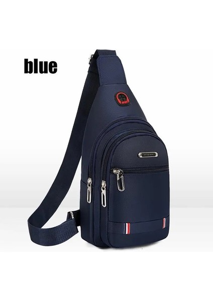 Unisex Canvas Leisure Sports Küçük Sırt Çantası Oxford Bezi Tek Omuzlu Messenger Çantası Göğüs Bagcolor: Siyah (Yurt Dışından)