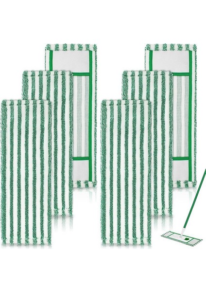 Islak ve Kuru Mikrofiber Paspas Yedekleri, 6'lı Paket Mikrofiber Paspas Yedekleri, Yeniden Kullanılabilir Yıkanabilir Toz Paspas Pedleri (Yurt Dışından) fiyatları