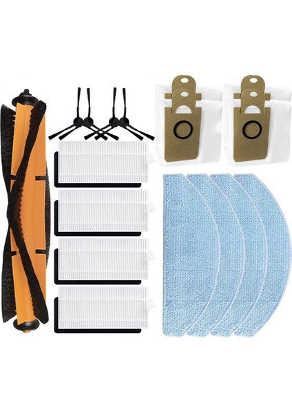 Minien MX90 Pro / Selectpro EGR-100 Yedek Parça Aksesuar Ana Yan Fırça Filtre Paspas Bezi Toz Torbası (Yurt Dışından)