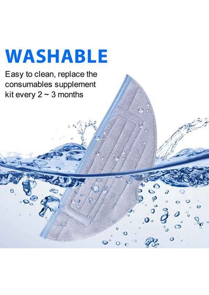 S7 S7MAXV S7MAXV Plus S8 S8+ T7S T7S Plus Elektrikli Süpürge Yedek Parçaları Için 12 Adet Mikrofiber Paspas Pedi Seti (Yurt Dışından) indirimleri