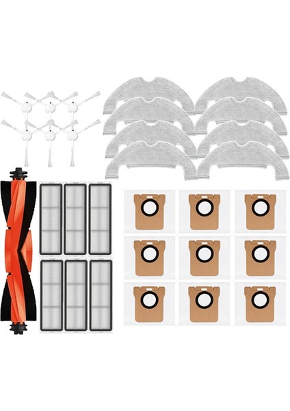 Robot Vakum X10 Yedek Parçaları Ana Yan Fırça Hepa Filtre Paspas Bezi Toz Torbası Yedek Aksesuarları (Yurt Dışından) fırsatları