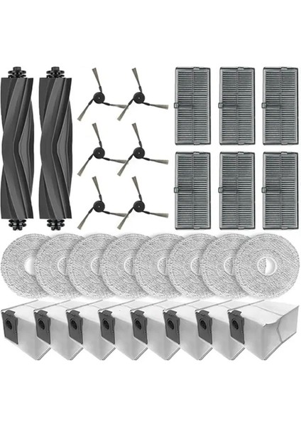 X40 Master Robot Süpürge Ana Yan Fırça Hepa Filtre Paspas Bezi Toz Torbası Yedek Parça Aksesuarları (Yurt Dışından) fiyatları