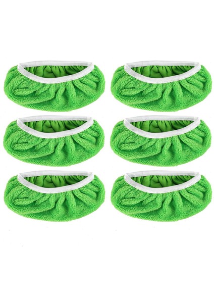 6 Adet Paspas Pedi Yedekleri Süpürge Paspası-Kuru Süpürme Bezleri ve Islak Paspas Bezleri Ev Temizliği Için Yıkanabilir (Yurt Dışından)