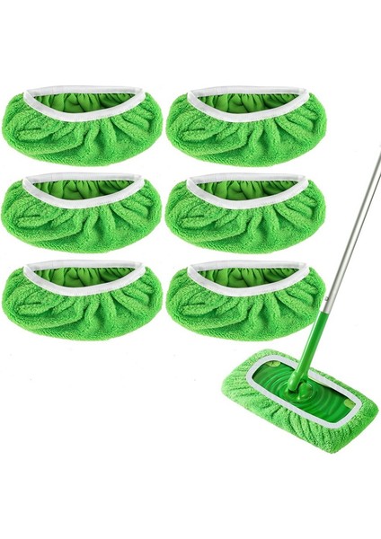 6 Adet Paspas Pedi Yedekleri Süpürge Paspası-Kuru Süpürme Bezleri ve Islak Paspas Bezleri Ev Temizliği Için Yıkanabilir (Yurt Dışından) fiyatları