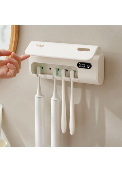 Mio UV5F Pro 2600mAh Şarj Edilebilir Uv Sterilizatörü Diş Fırçası Tutucusu - Beyaz fırsatları