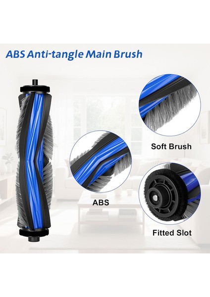 X8 Pro Omni Elektrikli Süpürge Için 10 Adet Yedek Parça, Ana Fırça, Hepa Filtreler, Toz Torbaları, Yan Fırçalar (Yurt Dışından) modelleri