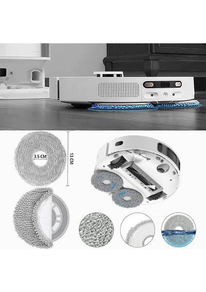 L10S ULTRA/L10 ULTRA/L10 Prime Toz Torbaları Hepa Filtre Paspas Bezi Robot Süpürge Yedek Parçaları (Yurt Dışından) modelleri