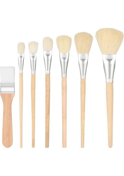 Akrilik Boyama Için Paspas Fırçası, Çeşitli Boyutlarda Akrilik Boya Fırçası Seti, Ahşap Saplı Karıştırma Paspas Fırçaları, 7 Parça Set (Yurt Dışından) fiyatları