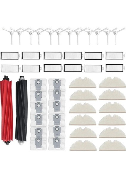 Q8 Max / Q8 Max+ Robot Süpürge Ana Yan Fırça Hepa Filtre Paspas Bezleri Paçavralar Toz Torbaları (Yurt Dışından) modelleri