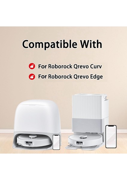 Qrevo Curv/qrevo Edge Robot Süpürge Aksesuar Seti Ana Yan Fırça Hepa Filtre Paspas Bezi Toz Torbaları (Yurt Dışından) indirimleri
