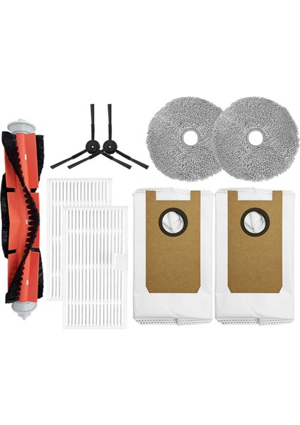 U200/U200 Pro/2 PLUS/U250 Elektrikli Süpürge Fırçası Hepa Filtre Paspas Bezi Toz Torbası Yedek Parçaları Için 9 Adet (Yurt Dışından)