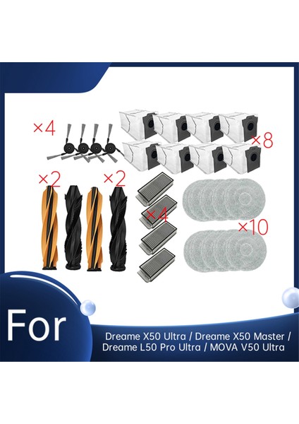 X50 Ultra / X50 Master / L50 Pro Ultra / V50 Ultra Vakum Ultra Aksesuarları Için 30 Adet (Yurt Dışından)