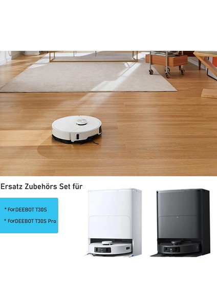 T30S Pro / T30S Robot Süpürge Aksesuarları, Ana Yan Fırça, Hepa Filtre, Paspas Bezi, Toz Torbaları (Yurt Dışından) fırsatları