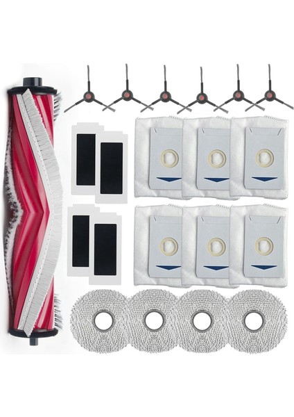 Pro+ Robot Süpürge Ana Yan Fırça Hepa Filtre Paspas Bezi Toz Torbası Yedek Parçaları (Yurt Dışından) fiyatları