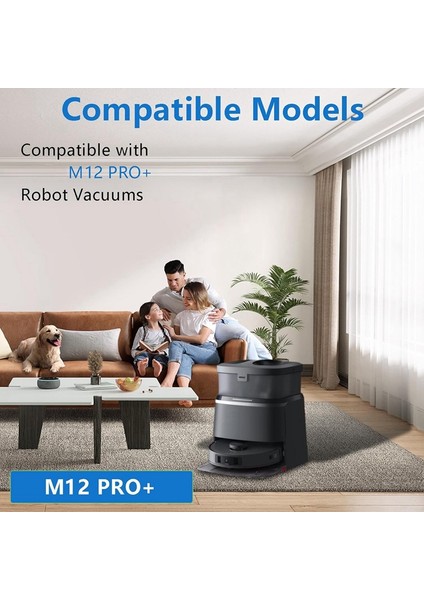 Pro+ Robot Süpürge Ana Yan Fırça Hepa Filtre Paspas Bezi Toz Torbası Yedek Parçaları (Yurt Dışından) fırsatları