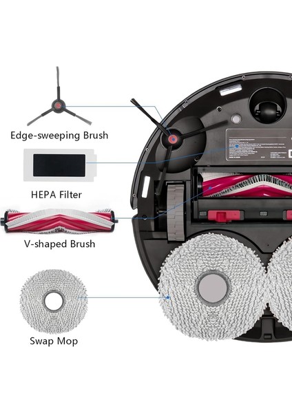 Pro+ Robot Süpürge Ana Yan Fırça Hepa Filtre Paspas Bezi Toz Torbası Yedek Parçaları (Yurt Dışından) indirimleri