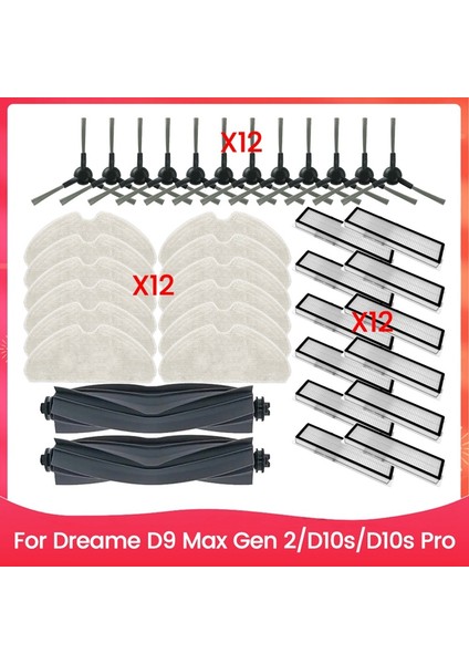 D9 Max Gen 2/D10S/D10S Pro Ana Yan Fırça Paspas Bezi Hepa Filtre Verimli Temizlik Yedek Parçası (Yurt Dışından) indirimleri