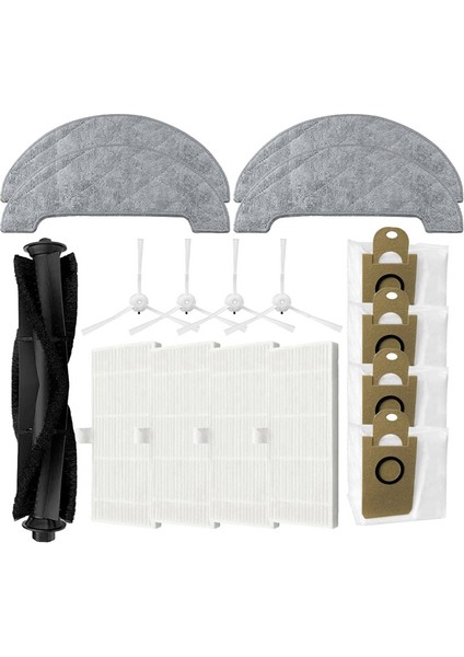 Miwhole M8 Pro Yedek Parça Aksesuarları Ana Yan Fırça Hepa Filtre Paspas Bezi Toz Torbası (Yurt Dışından) fiyatları