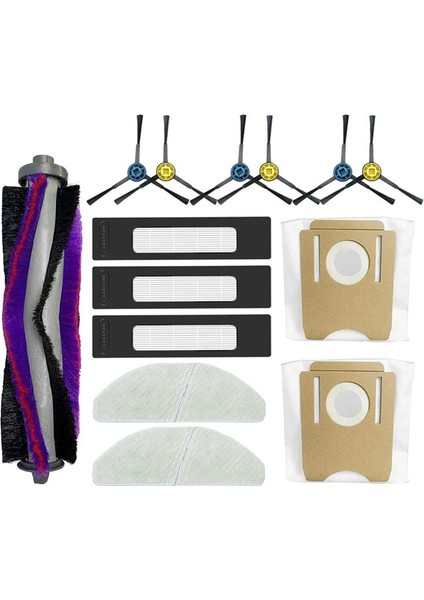 S8+ Plus Clıen T24, Thinkair RV50 Pro Yedek Parça Aksesuarları Ana Yan Fırça Filtresi Paspas Toz Torbası Için Uygundur (Yurt Dışından) fiyatları